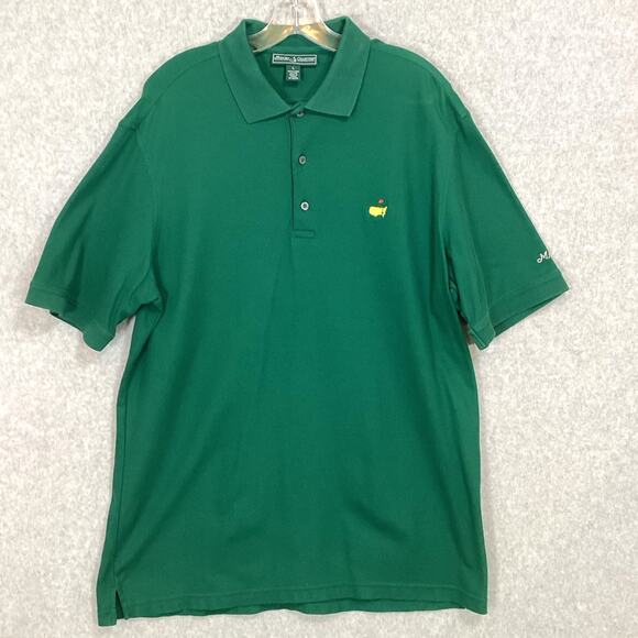 Masters Collection Polo Shirt Size L Pima Cotton Short Sleeve Solid Green Golf - Picture 4 of 16